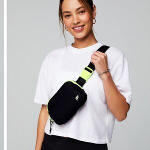 Fabletics belt bag Black Neon Spark sport athletic